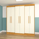 ROUPEIRO MOPAR FLORIDA 6 PORTAS E 2 GAVETAS COR: FREIJO/OFFF WHITE ALT2,16 X LARG2,07 X PROF 0,45