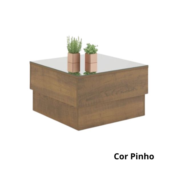 *COMBO* HOME LINEA BRASIL ALAGOAS COR NATURE / OFF WHITE + MESA CENTRO PARATY PINHO