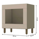 BALCÃO HENN CONNECT PARA FORNO DE EMBUTIR 0,80 CM DUNA/CRISTAL REF.:C85-35