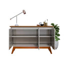 BUFFET IMCAL CLASSIC 1,25 MTS 3 PORTAS SEM ESPELHO COR: OFF WITE / NATURE COD.: 66833