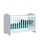 BERÇO HENN MINI CAMA BALA DE MENTA 0,60 COR BRANCO REF.: I02-10
