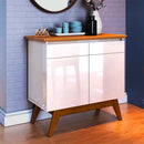 BUFFET IMCAL CLASSIC 0,85 MTS 2 PORTAS SEM ESPELHO COR: OFF WITE / NATURE COD.: 64333