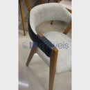 CADEIRA OCRE ROSE LUGANO IMBUIA TECIDO FRENTE 109 COSTAS 32