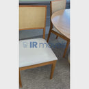 CADEIRA ARTSOLI IRIS COR CASTANHO CLARO COM ENCOSTO DE TELA ASSENTO COR A536 REF.: 2084