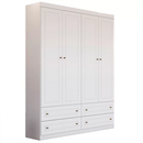 ROUPEIRO HENN AMERICANO 4 PORTAS DE ABRIR BRANCO